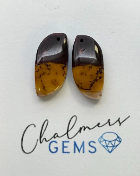 Mookaite Mixed Shape Cabochons Approx 15 -25mm Pair