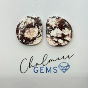 Wild Horse Jasper Mixed Shape Cabochons Approx 15 -25mm Pair