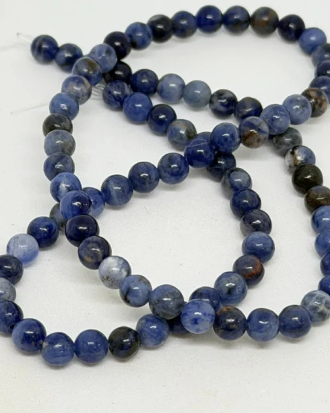 Sodalite Smooth Round Beads Approx 4mm 38cm Strand