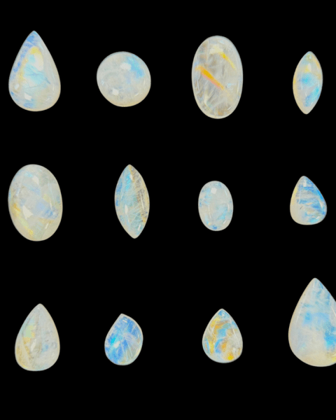 Rainbow Moonstone Cabochons - Select Your Own
